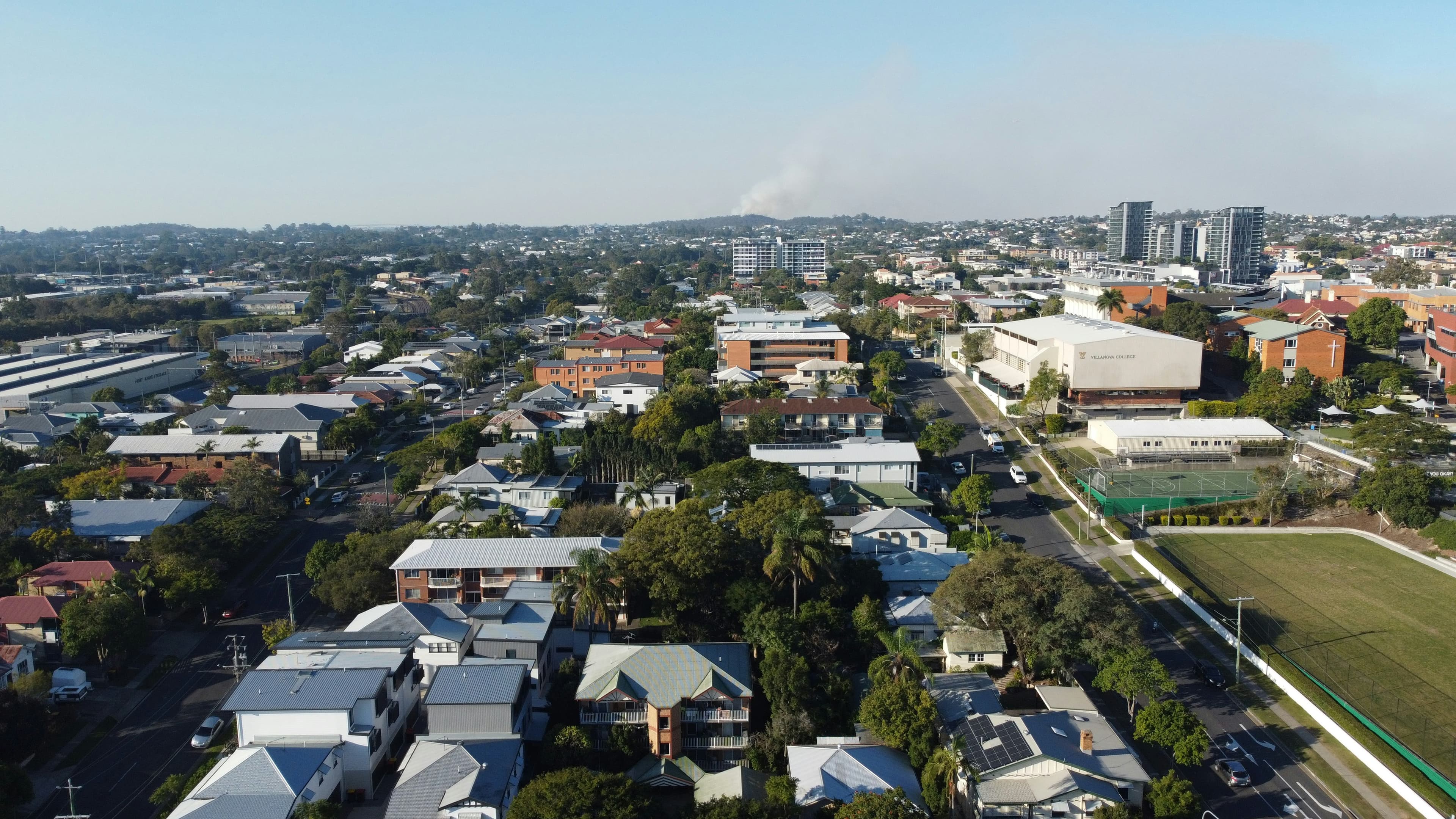 Brisbane city aerial view